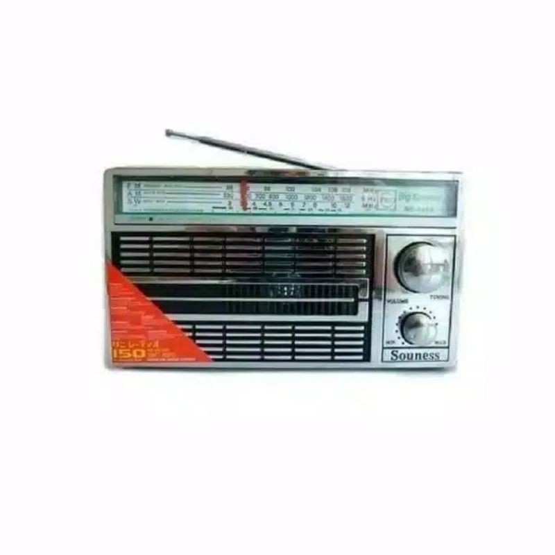 Radio souness 4250 3 band bisa listrik dan bisa baterai AC DC.