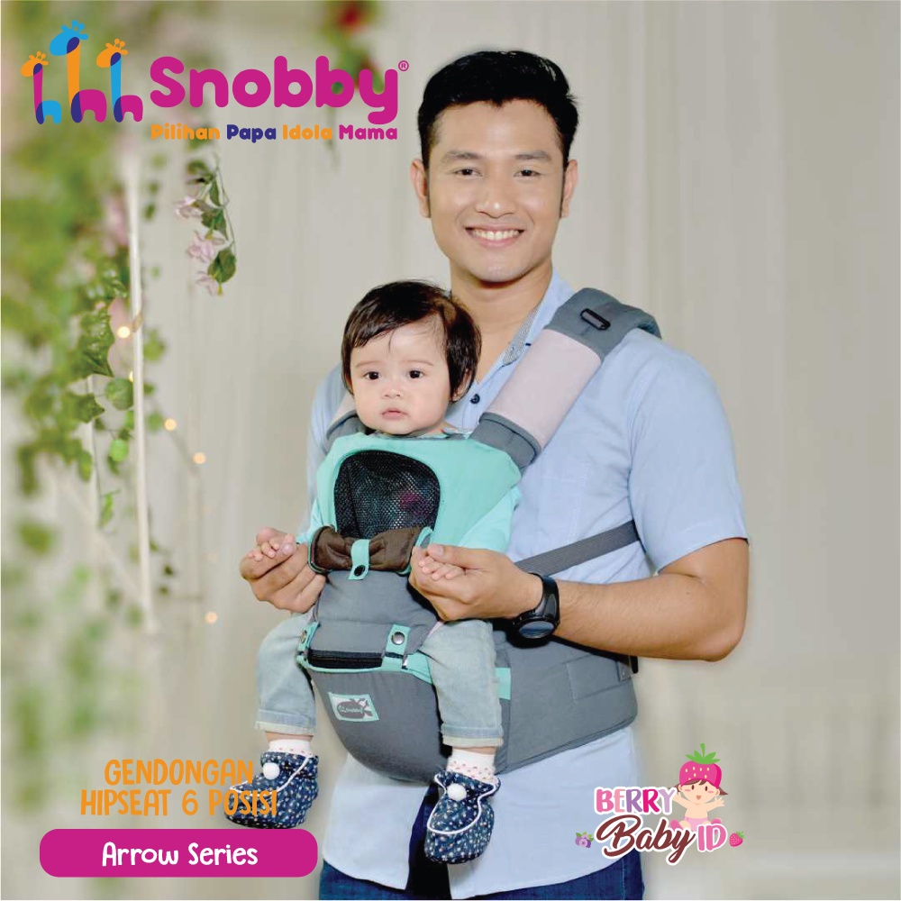 Snobby Gendongan Depan Bayi Hipseat 6 Posisi Sirkulasi Aplikasi Berry Mart