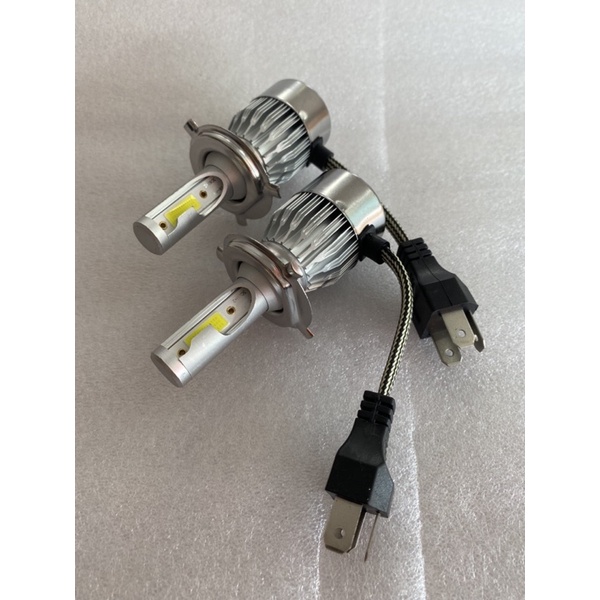 lampu utama mobil H4 nyala putih 36 watt C6