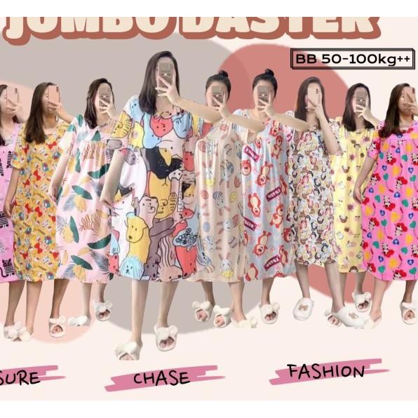 ♦ DASTER JUMBO LD120 BB100kg BIG SIZE IMPORT GAYA KOREA BAJU HAMIL - DT-OB25 PINK ➴