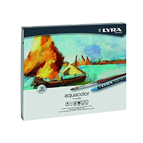 

Crayon LYRA AQUACOLOUR 24 warna metal box