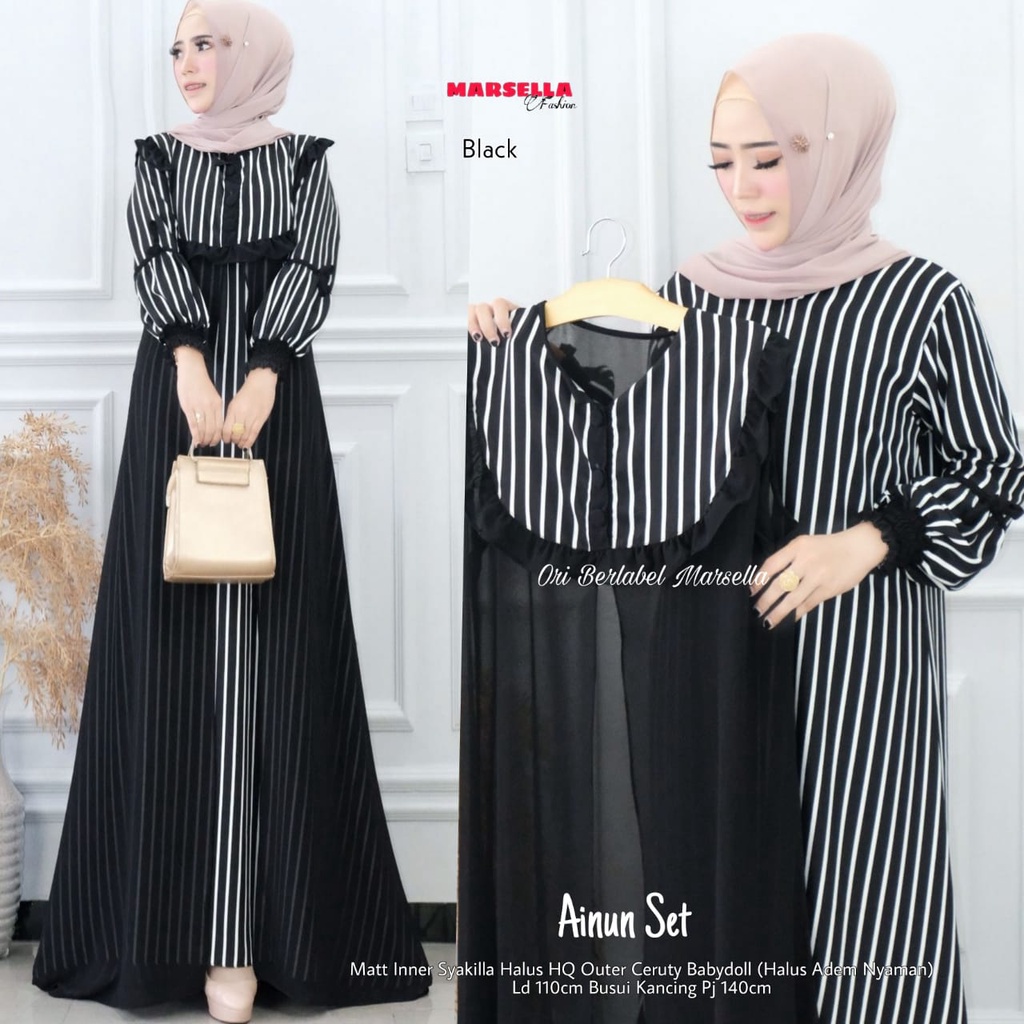 [COD] TIDAK ORI UANG KEMBALI - ORIGINAL LABEL MARSELLA - AINUN SET 2