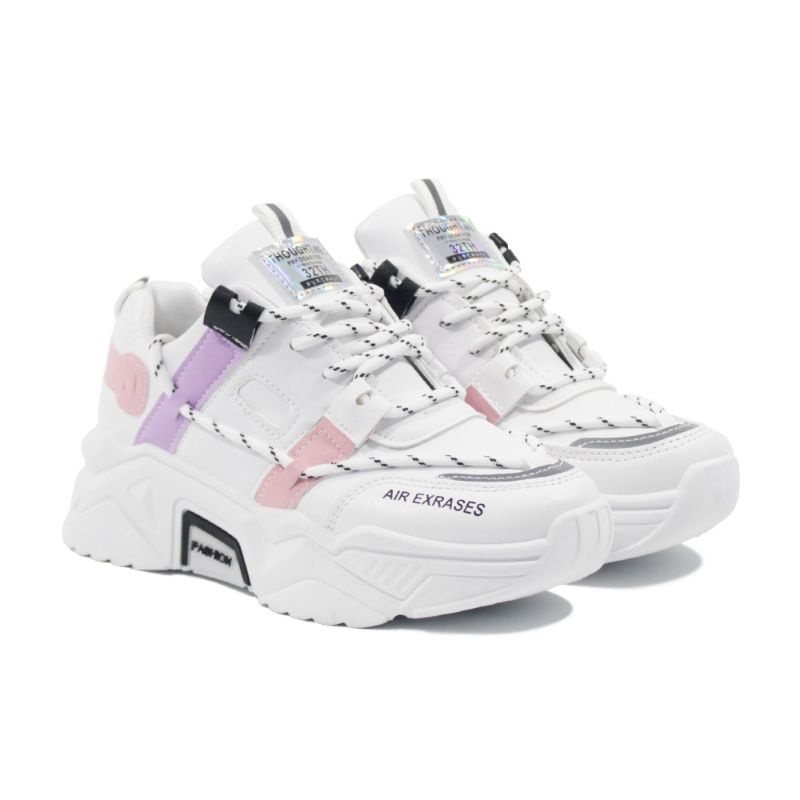 Globalmarket.id Sepatu Sneakers Fashion Wanita Korea Import [TANPA DUS] - SHG105