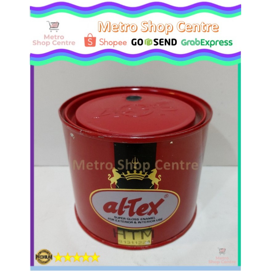 

Altex (Al-Tex) - Cat Minyak Besi Kayu Black (Hitam) Glossy 1/2 Kg (500Gram)