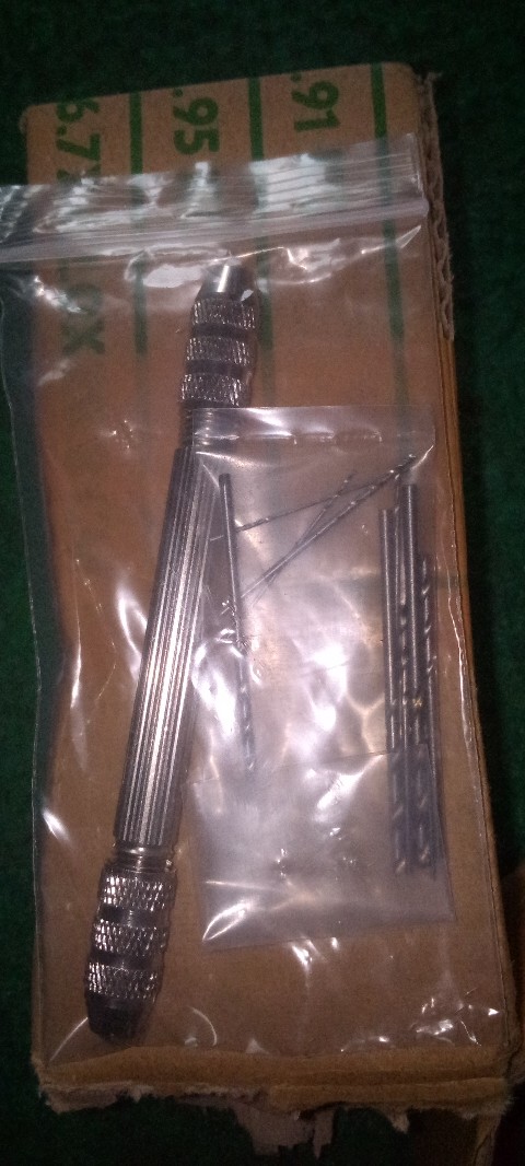 Bor Tangan Mini Manual Bahan Aluminium Ukuran 0.5-3.2mm