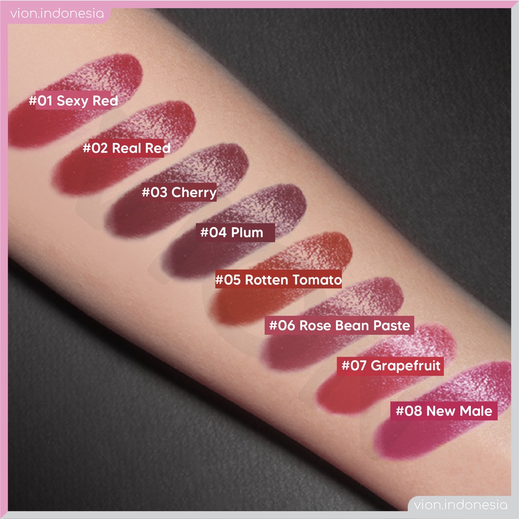 IMAGES Lipstick 8 Warna Tahan Lama Anti Air Tidak Pudar Original IM016