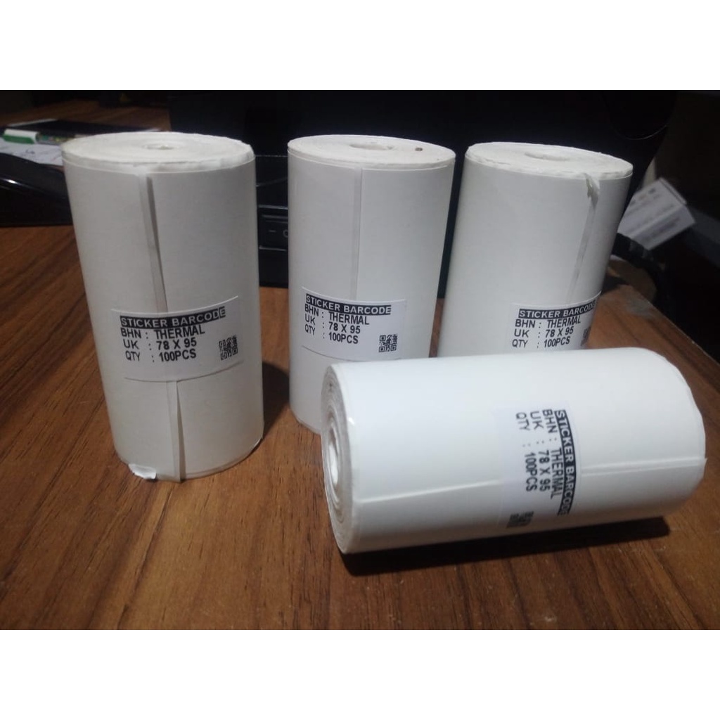 Label Thermal 76x95 isi 100 Stiker Resi Pengiriman Marketplace Toko Online Sticker 80x100 78x95