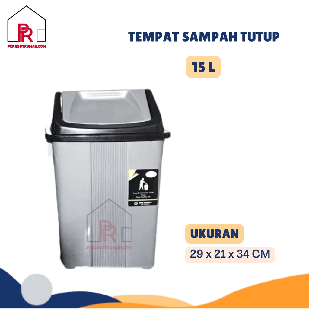 Tempat Sampah Tutup Goyang - MKW / Tempat Sampah Indoor Outdoor / Tong Sampah Tutup