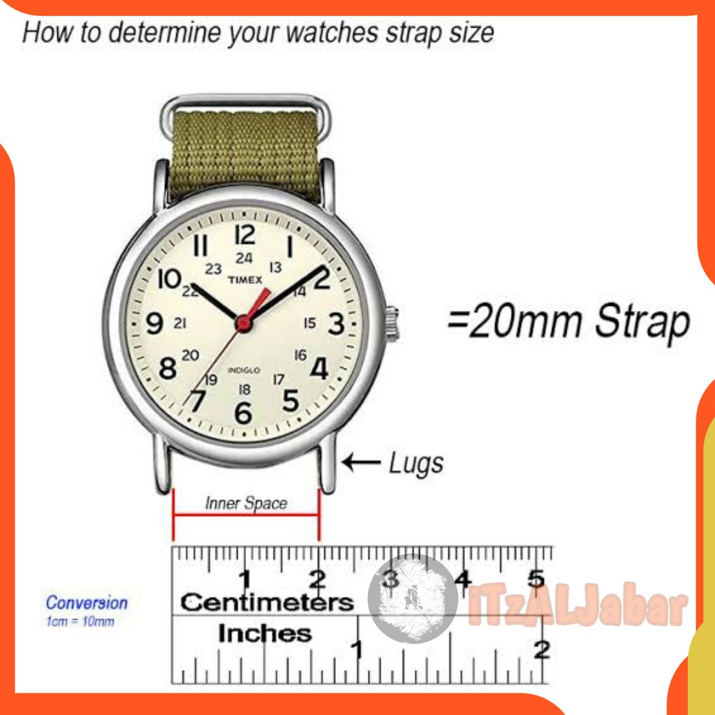 Tali jam tangan Rantai 20 mm Stainless strap Tali jam Rantai