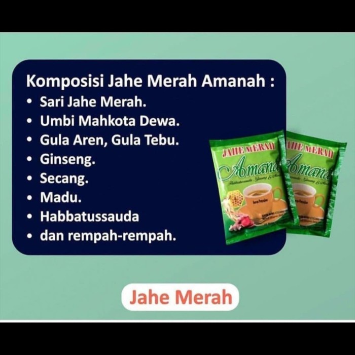 

tradisional-minuman- jahe merah amanah isi 12 saset - kuning -minuman-tradisional.