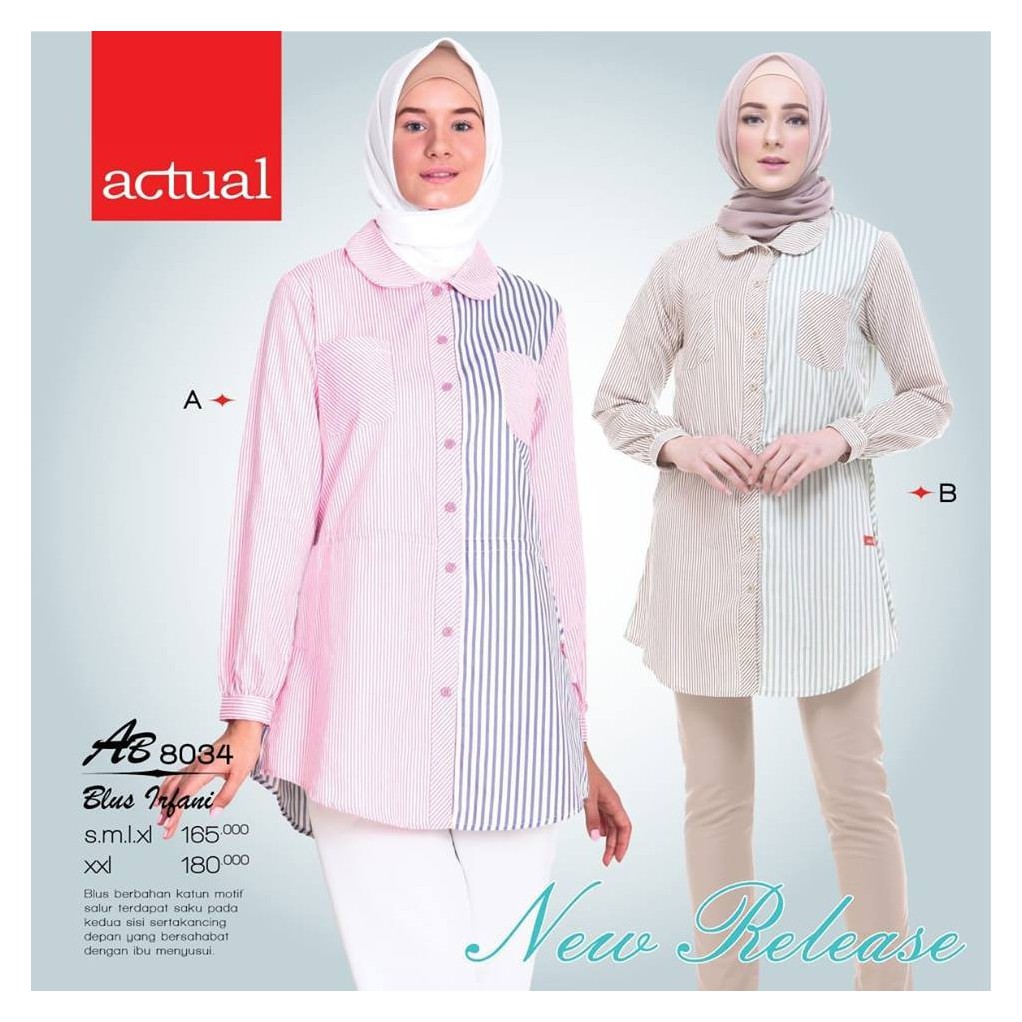 BLUS IRFANI AB8034 PINK ||  ACTUAL