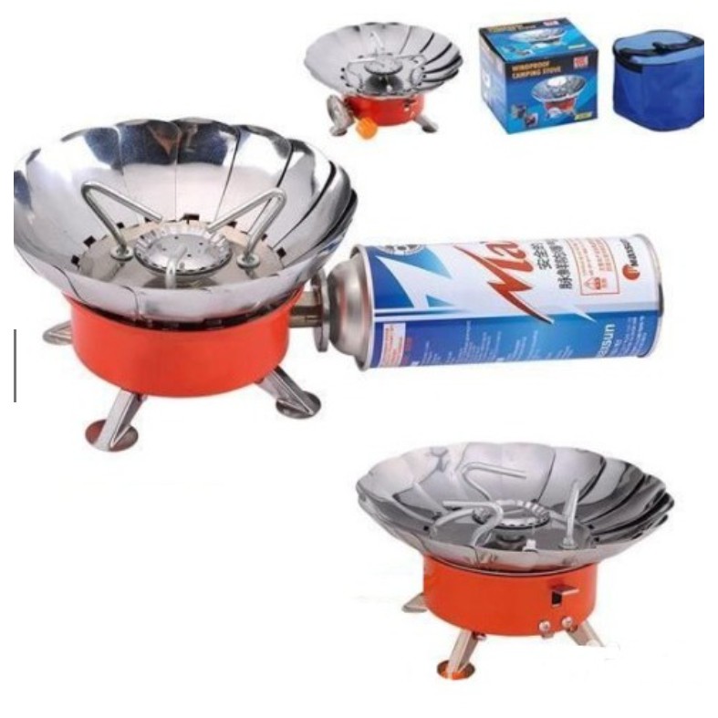 KOMPOR CAMPING Portable Kompor Kemping Anti Angin Windproof Camping Stove Kompor Bentuk BUNGA