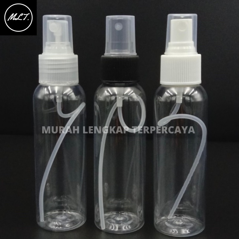 BOTOL SPRAY 100ML NATURAL PET SEMPROT 100 ML HITAM PUTIH NATURAL SEMPROT 100 ML HANDSANITIZER 100ML SPRAY