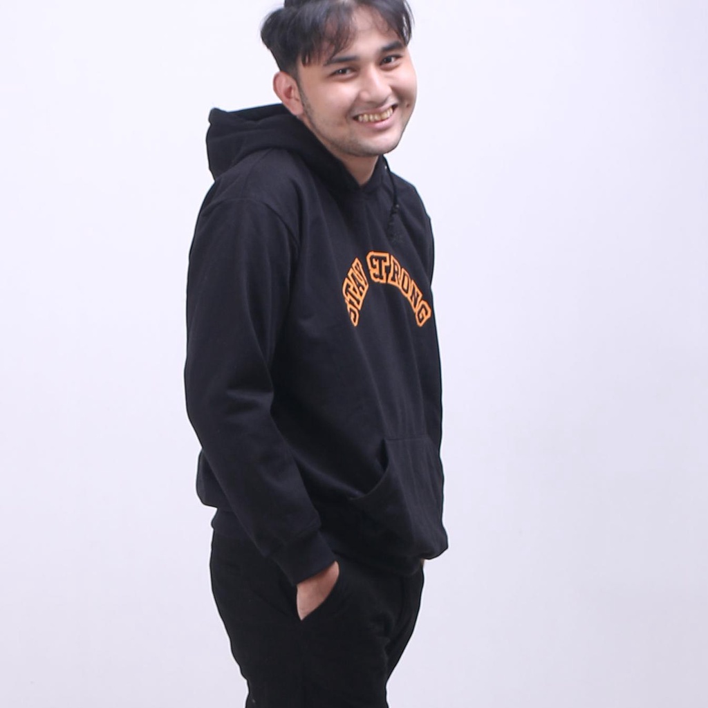 KreasiNusantara[LR 032]|Heyho Hoodie Pullover Strong Black