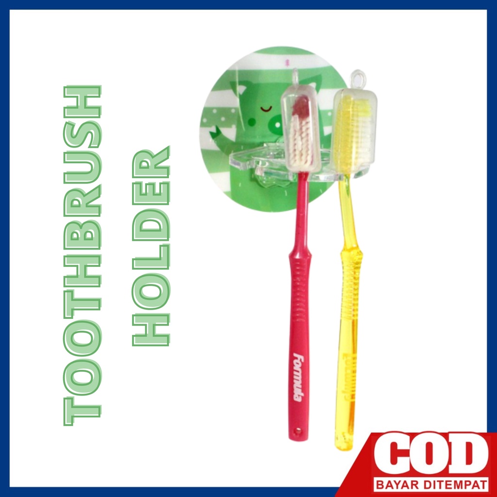 HHM-44 | Seamless Toothbrush Holder 4 in 1 - Tempat Wadah Sikat Gigi Gambar Karakter