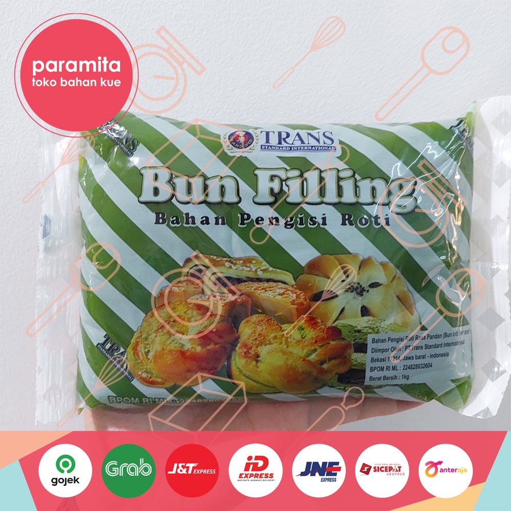 Bun Filling Isian Roti Rasa Kacang Merah / Dayoung / Pandan 1 Kg