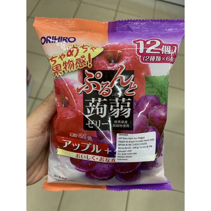 

orihiro jelly rasa apel&anggur 12’s