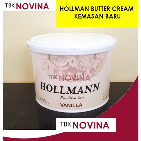 HOLLMAN BUTTER CREAM / CREAM SIAP PAKAI HOLLMANN / KRIM KUE HOLMAN 350gram