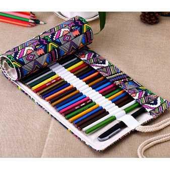 

Kotak Tas Pensil Spidol Gulung Pencil Case Bohemian Roll