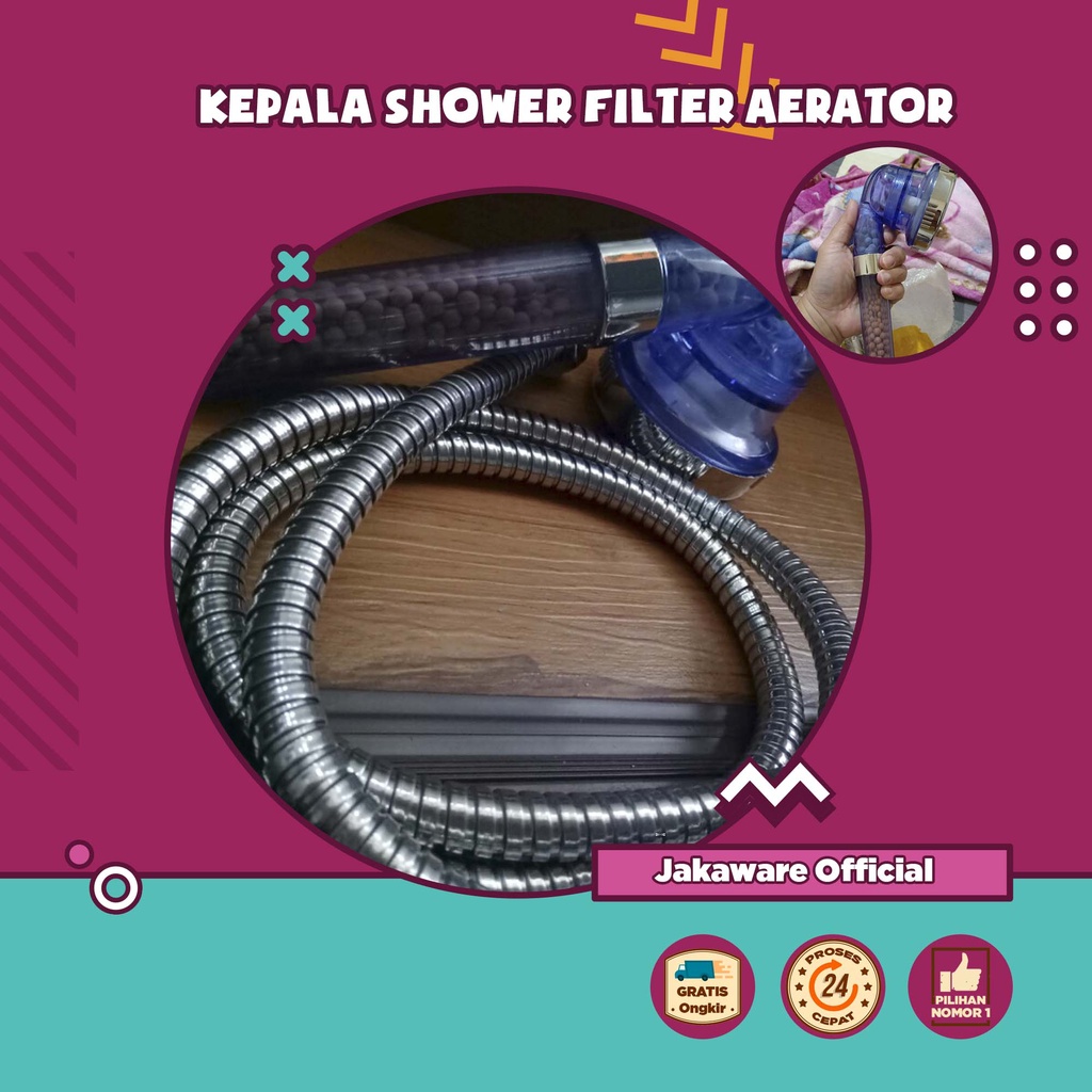 KEPALA SHOWER FILTER AERATOR SOWER KAMAR MANDI KERAN KRAN TEKANAN TINGGI SELANG PANCURAN HEAD FILTER