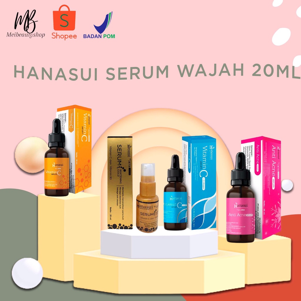 Hanasui ✔️BPOM Power Serum | Whitening Gold Vit C Collagen Anti Acne Propolis