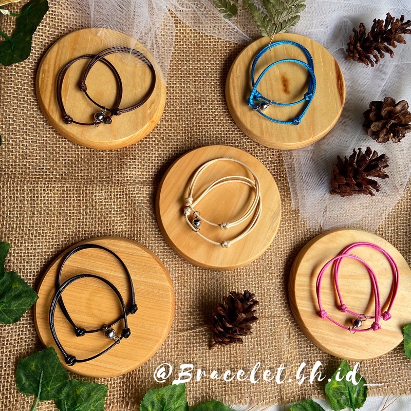 Gelang magnet love sepasang (2 gelang) | Gelang magnet bulat couple