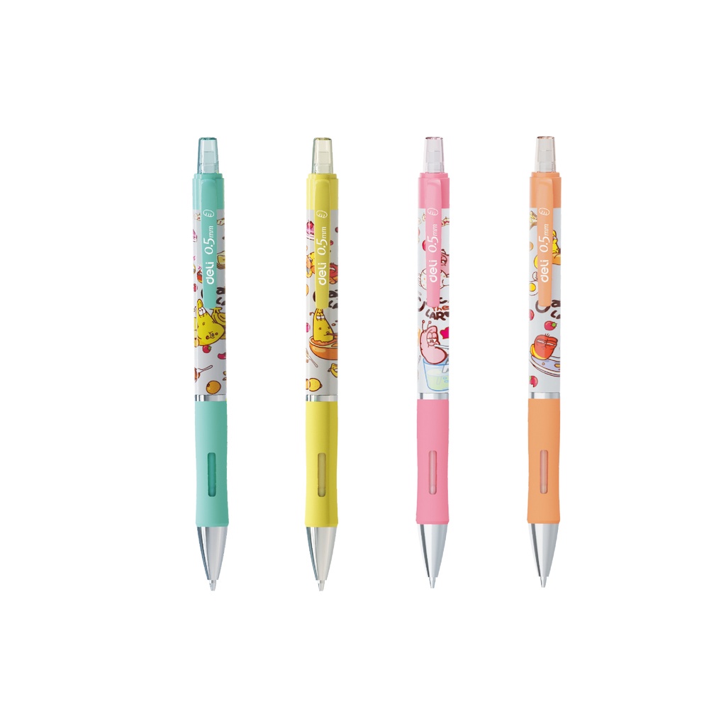 

Deli Pensil Mekanik 0.5mm Larva Mechanical Pencil / Soft Grip dengan Klip EU765