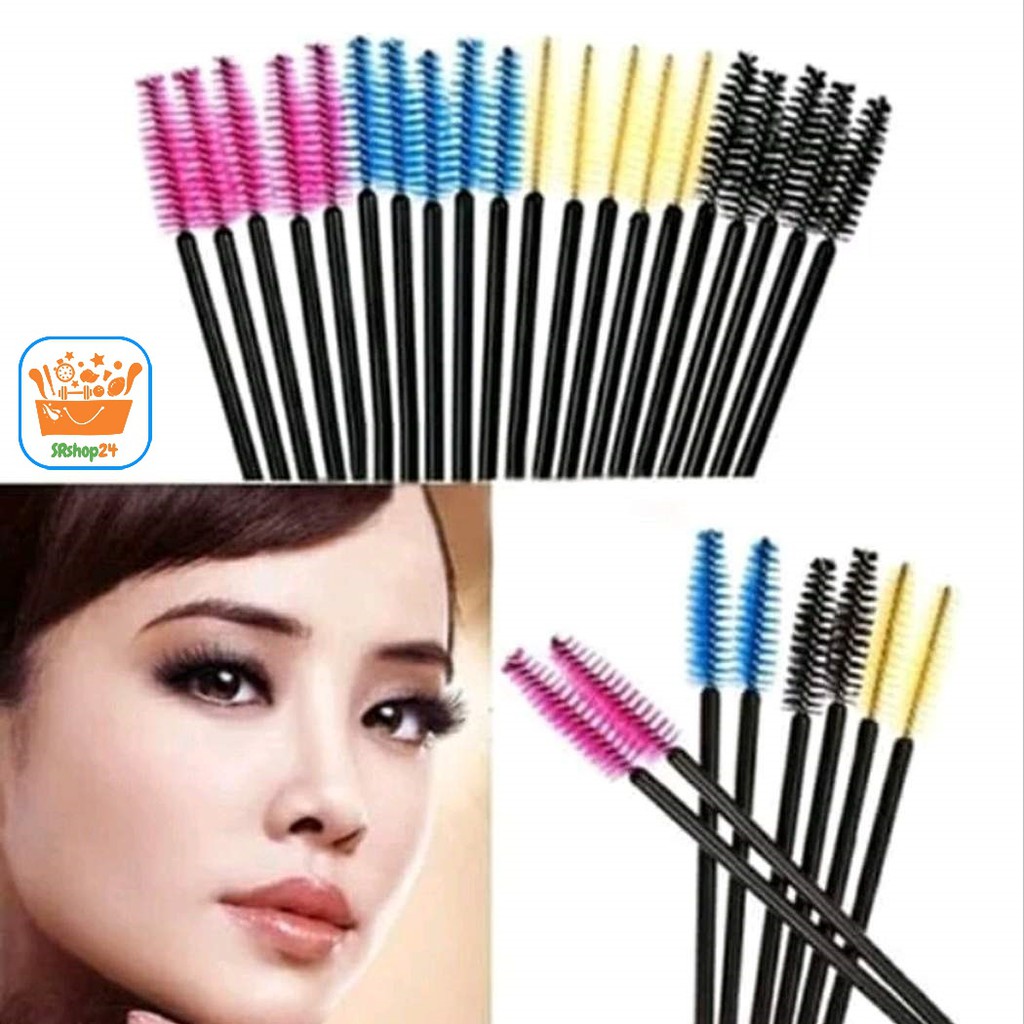 SISIR SIKAT MASKARA KUAS ALIS BULU MATA EXTENTION MASCARA EYEBROW BRUSH WAND BELI 1 GRATIS 1