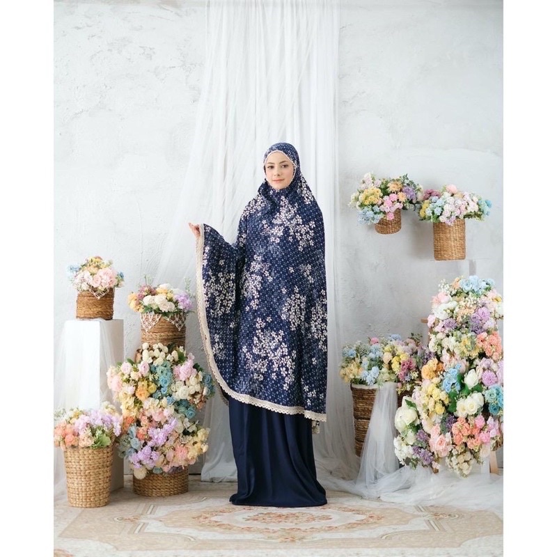 Mukena Rayon Dewasa 2in1 Motif Aruna
