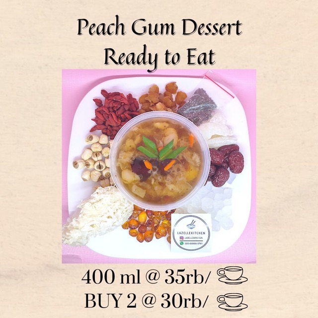 READY TO EAT Peach Gum Dessert Collagen 400ml