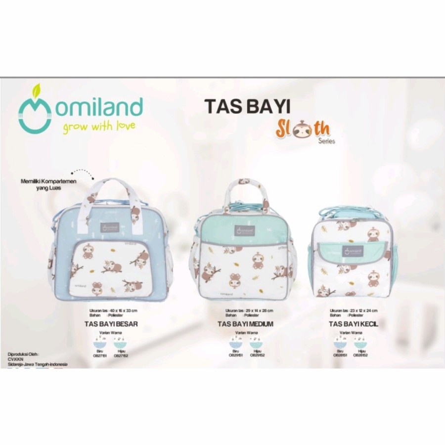 Tas Bayi BESAR Panda Abu Saku Diaper Bag OBT 4331- Bayi Online SHOP