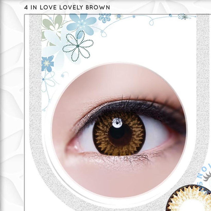 Softlens 4 in love - 14.2mm - Normal + Free tempat lensa