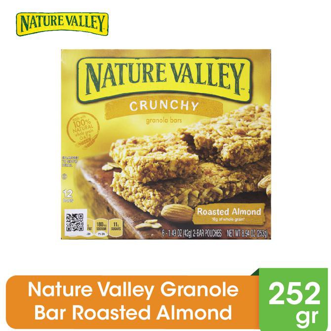 

THE BEST Nature Valley Granola Bar Roasted Almond 252gr - 12 Bars MURAH