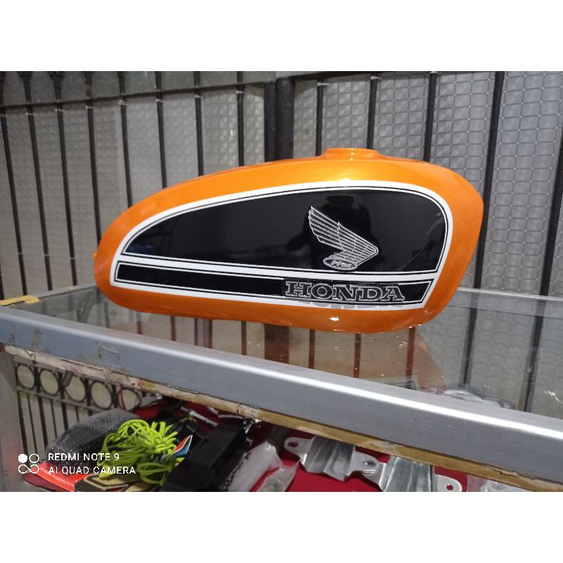 Tangki cb100/cb glatik warna oranye