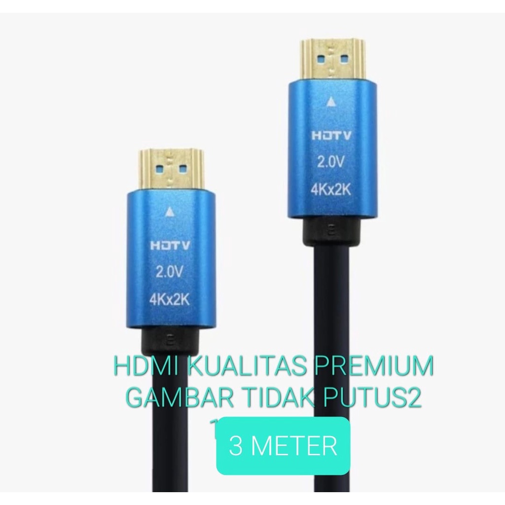 G647 KABEL HDMI 3 METER 4K CABLE TV TELEVISI PS GAME CPU MONITOR LAYAR LED FULL HD JEK JACK MALE FEMALE LAPTOP TV GAMBAR SUARA KUALITAS SUPER PREMIUM KONEKTOR PLUG BOOT KOMPUTER SWITCH ROUTER MODEM COMPUTER INDIHOME FIRTSMEDIA ROUTER RESOLUSI 2.0 ASLI