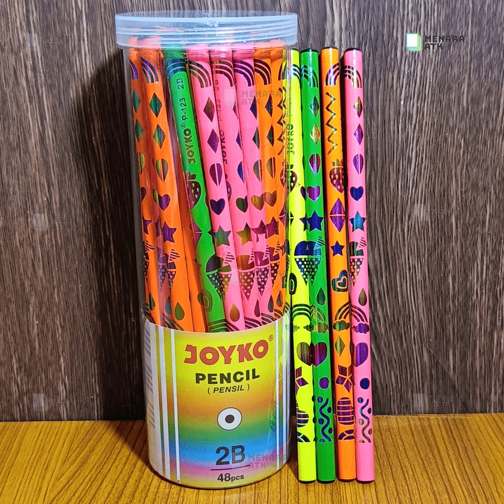 

Joyko P-123 Pensil Kayu 2B Motif Warna (48PCS)