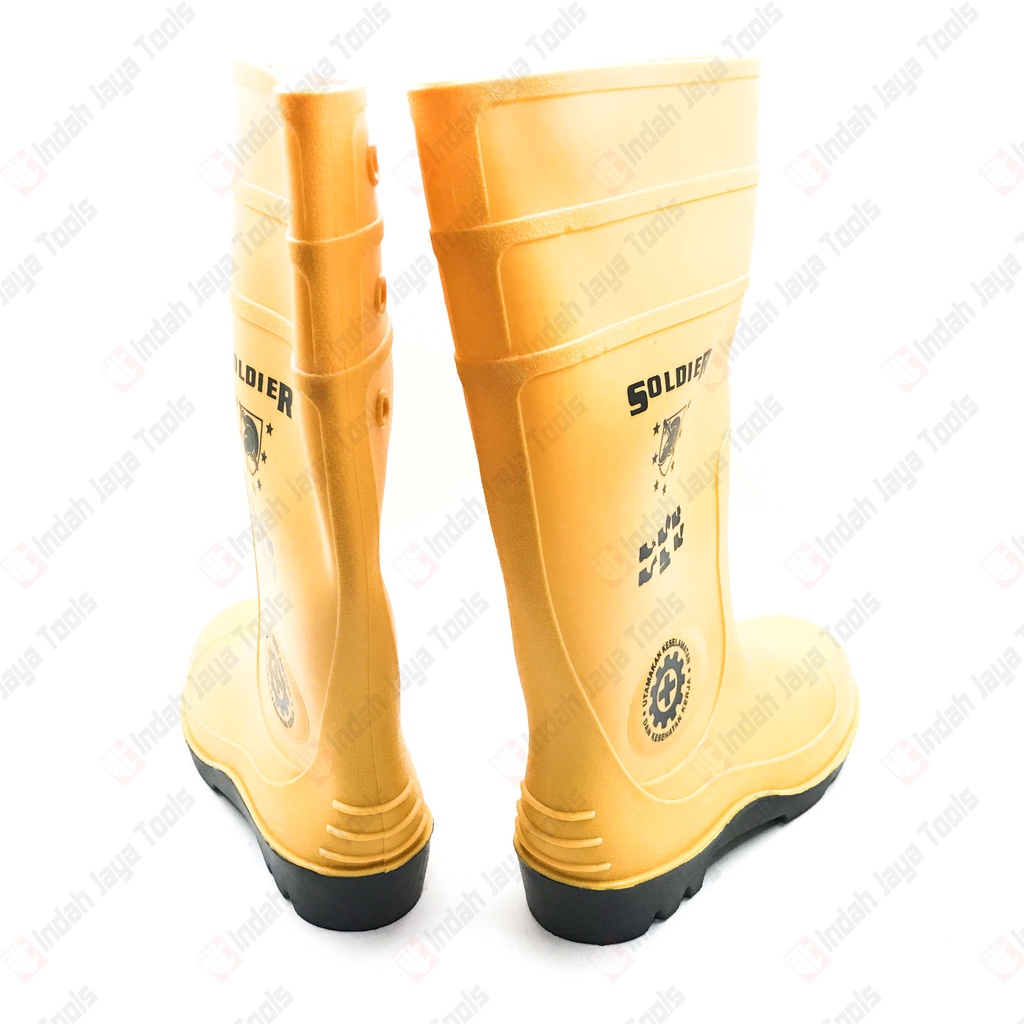 SOLDIER Sepatu Boot Safety PVC Kuning - Rainboot Yellow Boots petrova