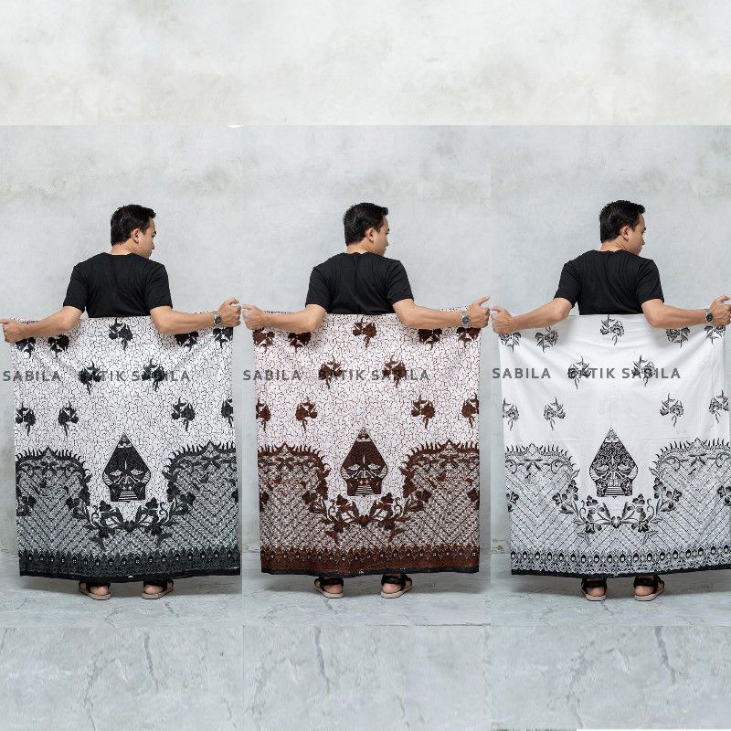 Sarung Batik Halus Motif Cakra Wayang Sarung Santri Sarung Warna Dasar Putih Sarung Batik Pekalongan