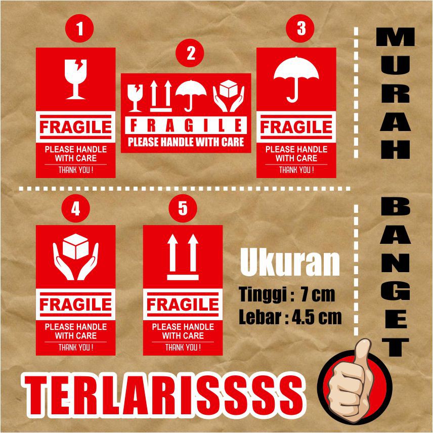 

STIKER FRAGILE MURAH STICKER PENGIRIMAN PECAH BELAH