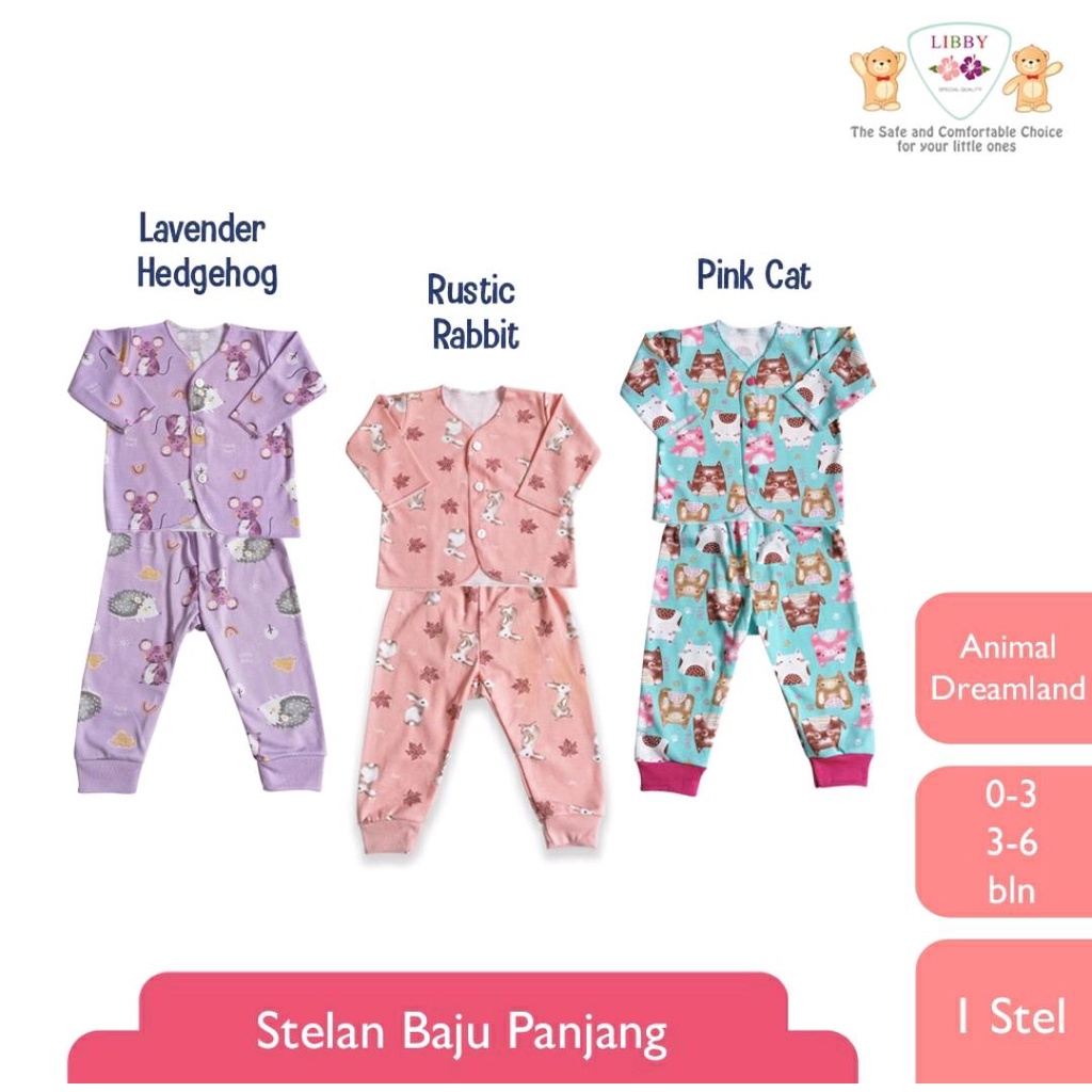 LIBBY SETELAN MOTIF ANIMAL DREAMLAND / SETELAN BAYI