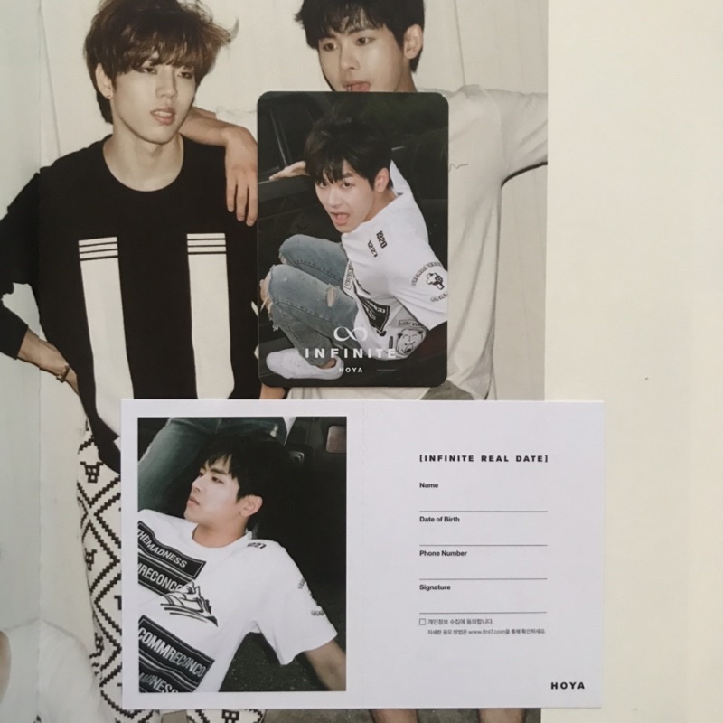 INFINITE - reality album HOYA pc photocard special limited edition ed