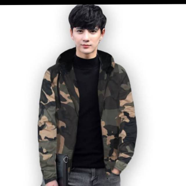 Okechuku Jacob Jaket Motif Army