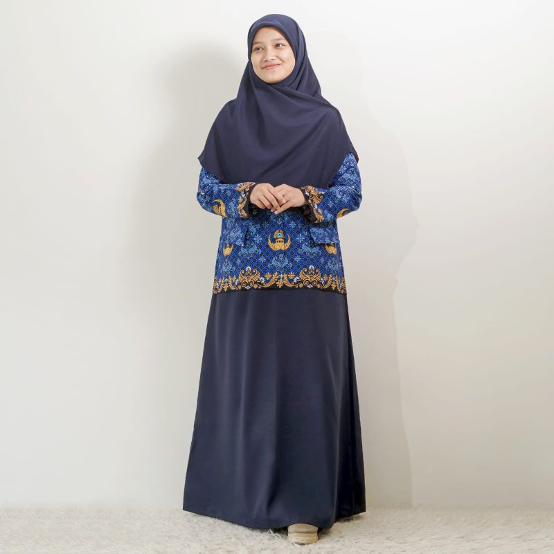 Gamis Profesi PNS / Baju kantor syari / dress kerja By Hijab Alila