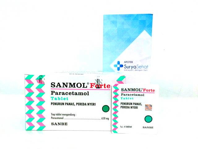 Sanmol Tablet / Sanmol Forte 1 strip isi 4 tablet