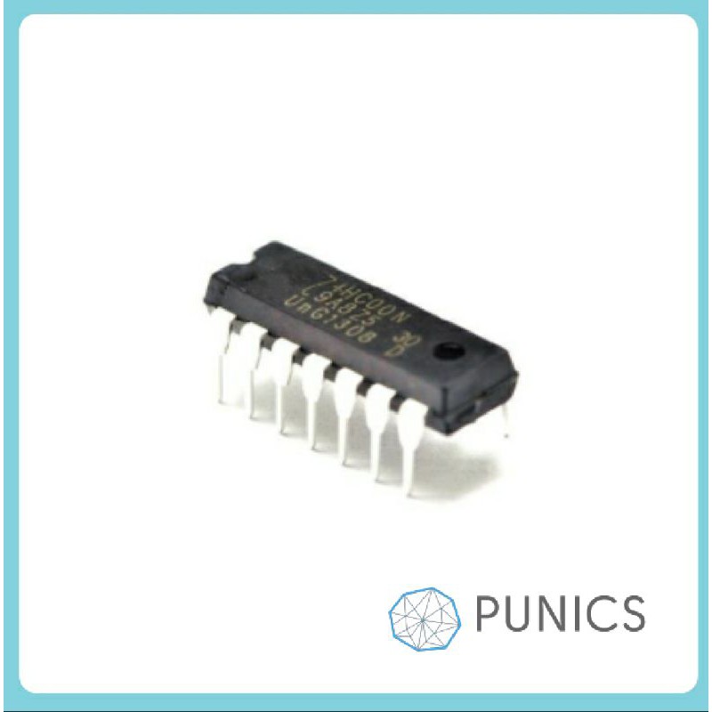 IC 7400 74LS00 atau 74HC00 Gerbang NAND Quad Gate