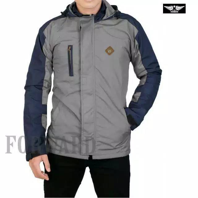 jaket pria parasut gunung motor winbreaker forward original