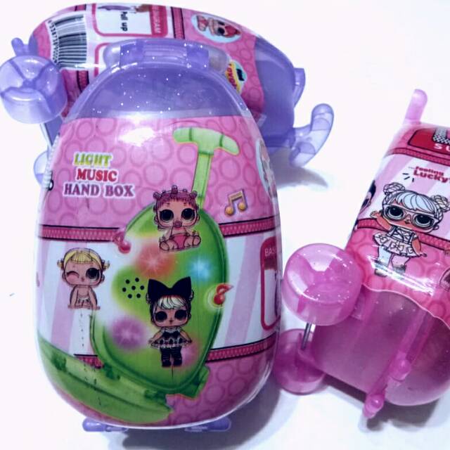 Boneka LOL koper lampu musik