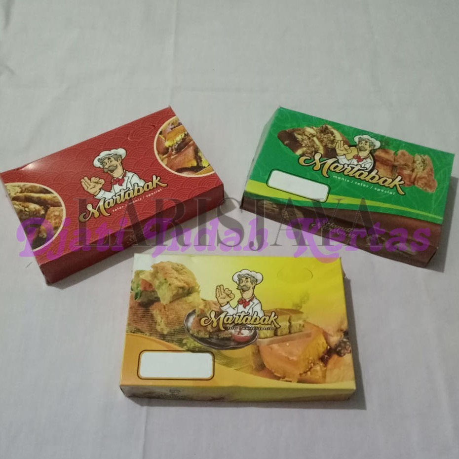 

Promo !!! Dus Martabak Manis/Telor Uk. 21x13x4 Kardus Martabak ISI 100 PCS