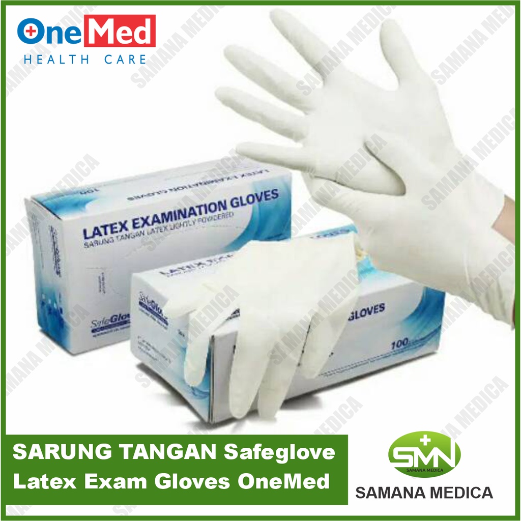 Sarung tangan latex safeglove ONEMED