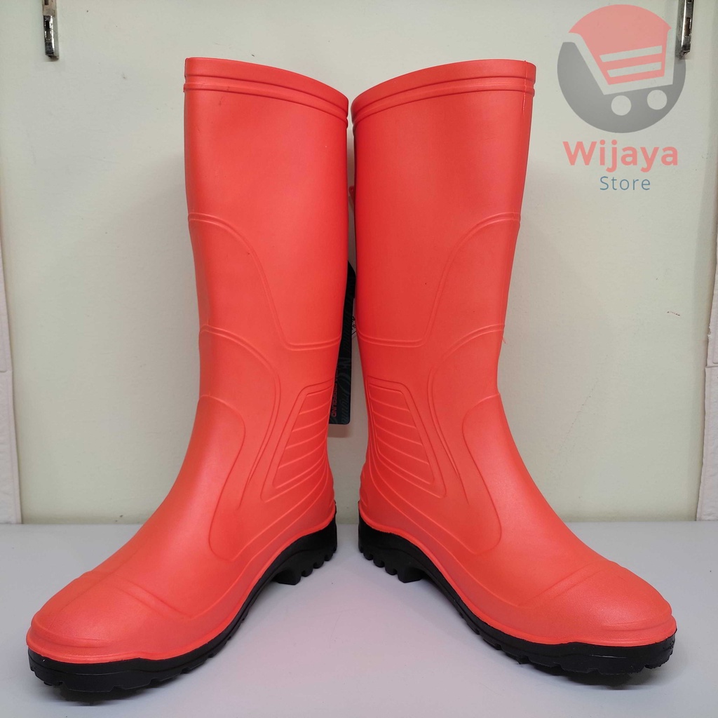 NE Boots Sepatu Boot New Era Oren APD Konstruksi Proyek dan Perkebunan Orange